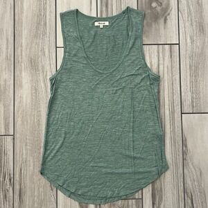 Madewell Womens Green Tank Top Style E8772 Size S